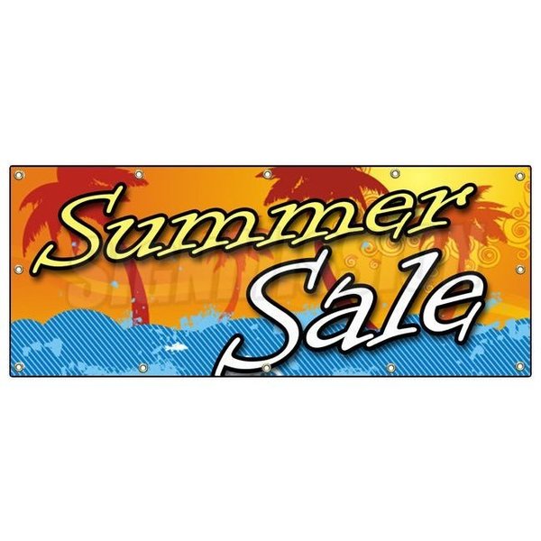 Signmission SUMMER SALE BANNER SIGN store clearance signs huge 50% off B-120 Summer Sale